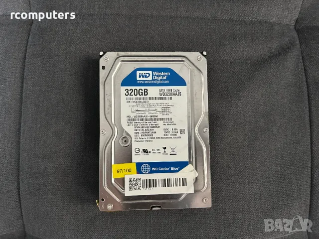 Хард диск WD 320GB SATA за компютър, снимка 1 - Твърди дискове - 49596144