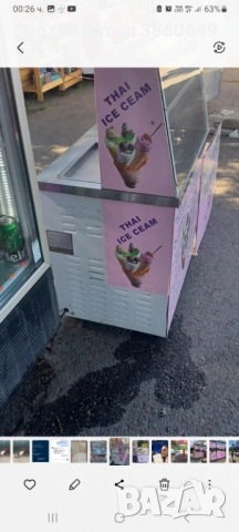 Машина-плоча за тайландски сладолед, снимка 2 - Машини за сладолед - 51864327