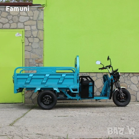Електрическа Товарна Триколка HEAVY CARGO 2000W СИНЯ, снимка 6 - Мотоциклети и мототехника - 54144792