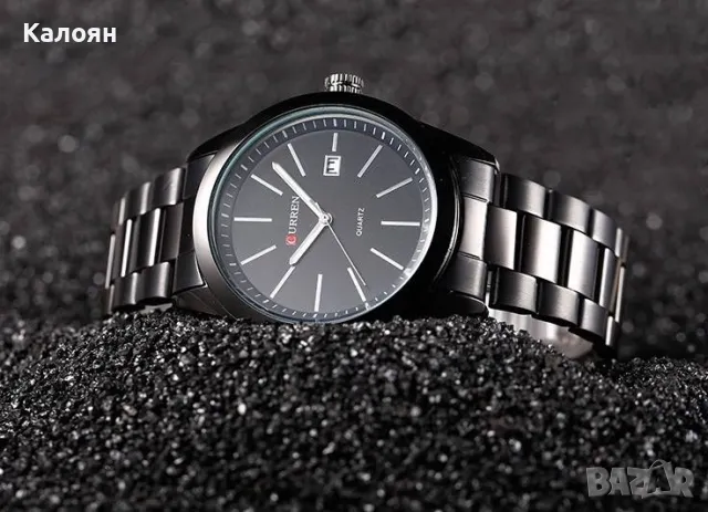 (2 цвята) Мъжки часовник Curren 8091 с метална верижка, снимка 7 - Мъжки - 49688405