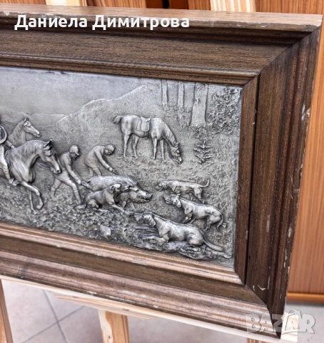 Релефна калаена картина, снимка 6 - Антикварни и старинни предмети - 54205511