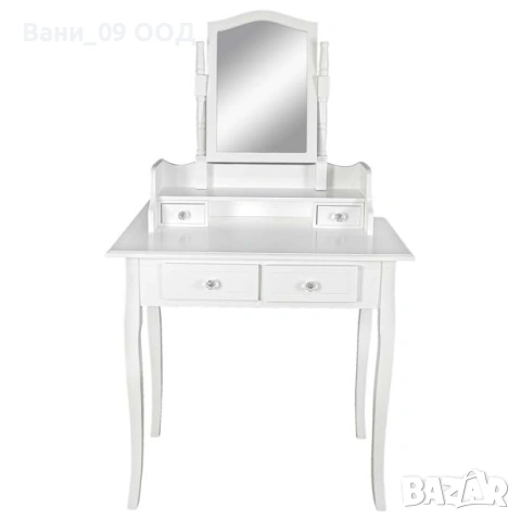 Тоалетка с регулируемо огледало с 4 чекмеджета