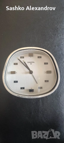 Заявен ! Ретро швейцарски будилник Swiza 8 – 8-дневен механизъм (60-70 те години) 