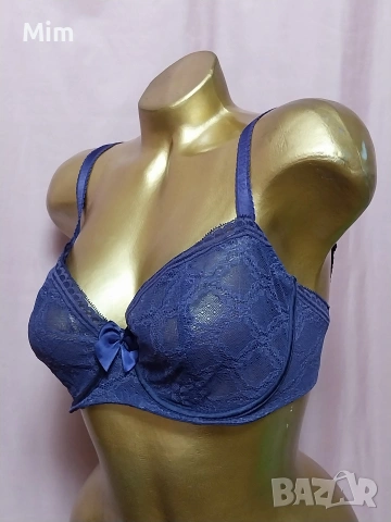  Passionate 70 В Тъмно лилав ,дантелен сутиен , снимка 4 - Бельо - 54117554