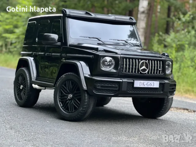 Двуместна джип G63 4X4 24V батерия,MP3, с меки гуми с Кожена седалка, снимка 6 - Детски велосипеди, триколки и коли - 46818842