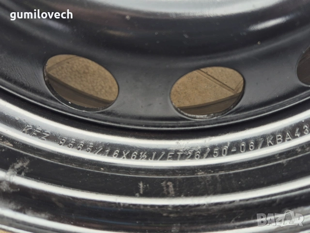 4бр.Оригинални метални джанти Ситроен Пежо 16 цола , снимка 7 - Гуми и джанти - 53958290