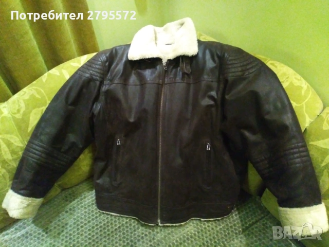 Мъжки зимен кожух от естествена кожа