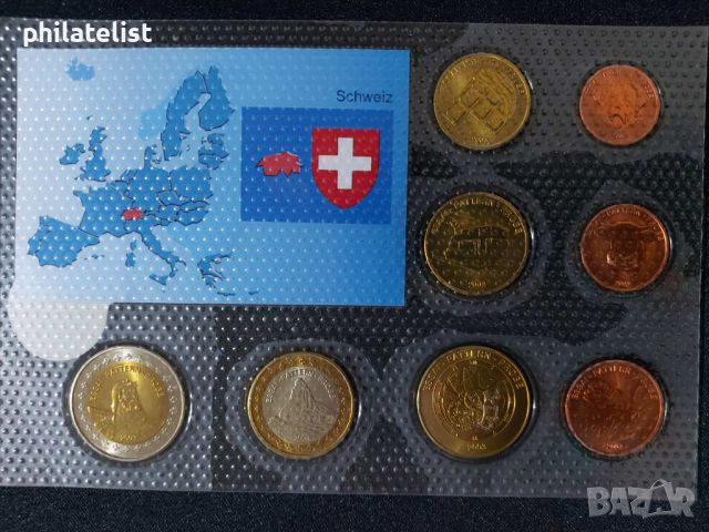 Пробен Евро сет - Швейцария 2003, снимка 2 - Нумизматика и бонистика - 45119488