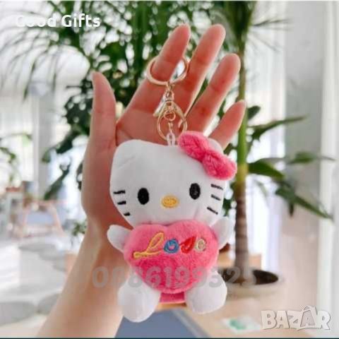 Плюшена играчка Ключодържател Hello Kitty, Мек ключодържател коте Кити, снимка 2 - Плюшени играчки - 46742955