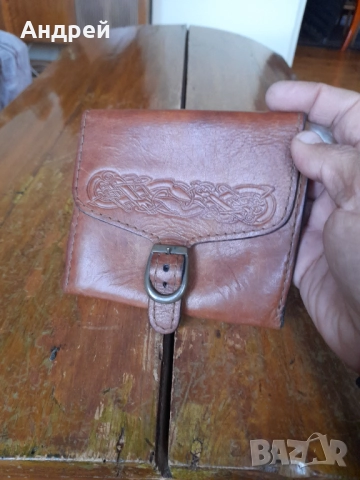 Стара кожена чантичка за колан, снимка 4 - Други ценни предмети - 52084508