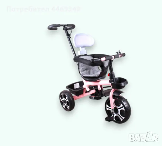 Триколка с родителски контрол , снимка 4 - Детски велосипеди, триколки и коли - 50239959