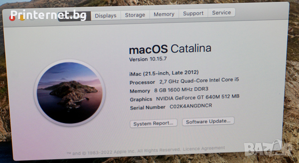 Apple iMac - 13.1 A1418 ALL-IN-ONE - Гаранция! Безплатна доставка! Фактура, снимка 3 - Работни компютри - 45047768
