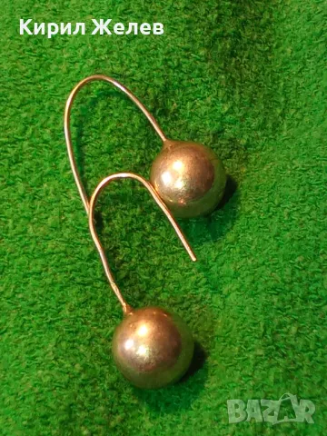 КЛАСИЧЕСКИ РЕТРО МОДЕЛ СРЕБЪРНИ ОБЕЦИ ТОПЧЕТА СРЕБРО 925 ПРОБА РЪЧНА МАЙСТОРСКА ИЗРАБОТКА 47979, снимка 10 - Обеци - 49682471