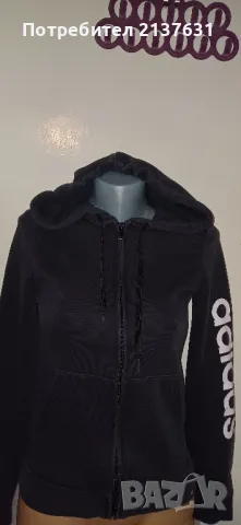 ДАМСКО Оригинално ГОРНИЩЕ  ADIDAS с КАЧУЛКА  - Размер  XS, снимка 3 - Спортни екипи - 50340390