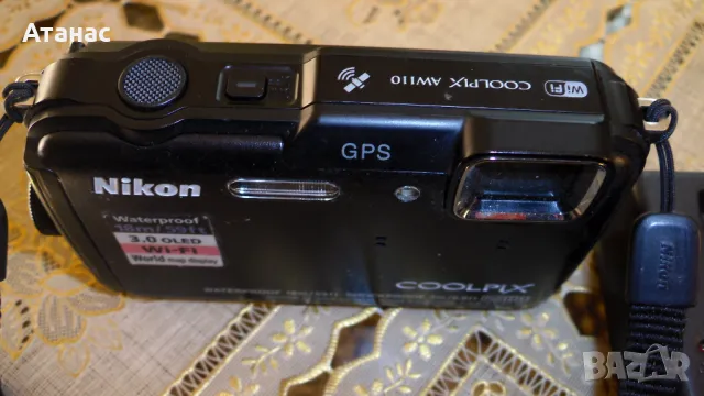 Фотоапарат NIKON - AW 110 - 16MP GPS WI-FI противовлажен, снимка 3 - Фотоапарати - 48029098