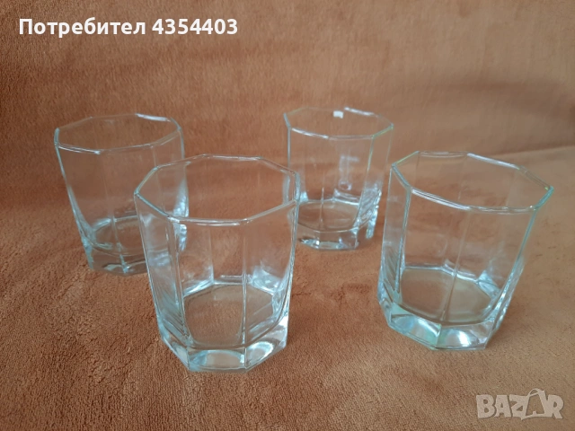 Комплект 4 стъклени чаши 