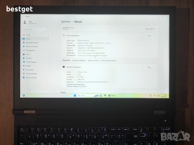 ThinkPad P15/Core i7-10850H/32GB RAM/512 SSD/Quadro T1000 4GB/15.6 IPS, снимка 7 - Лаптопи за работа - 53295268