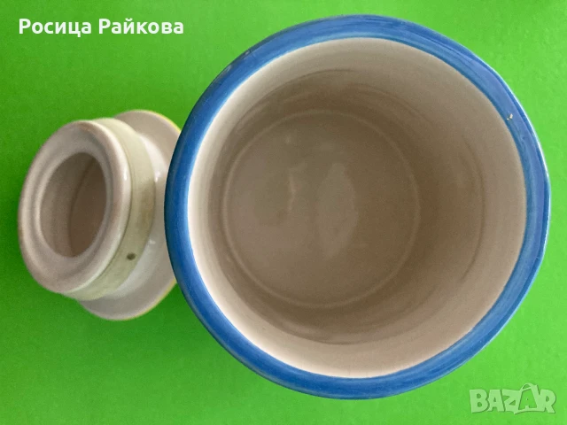 Винтидж ръчно рисуван буркан, снимка 4 - Други - 51214884