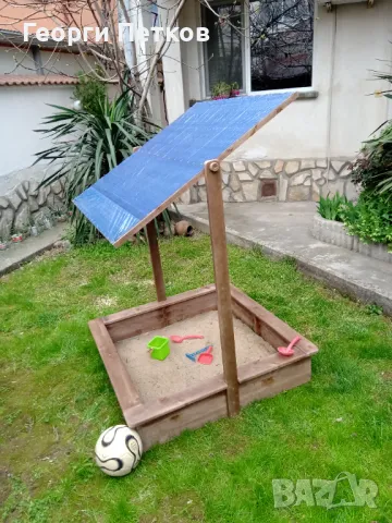 Детски Пясъчник със сенник,кафяв., снимка 3 - Други - 49867130