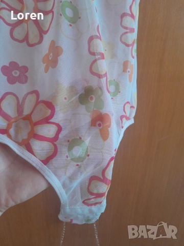 Ново!Бяло боди прашка с цветя, снимка 6 - Бельо - 51527819