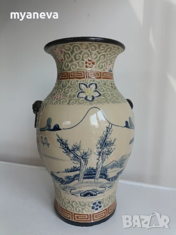 Порцеланова ваза с печат от Виетнам, Сайгон, снимка 5 - Вази - 50968008