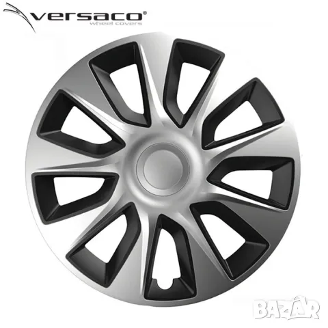 Тасове за джанти Versaco Stratos Silver / Black, снимка 1 - Аксесоари и консумативи - 47414764