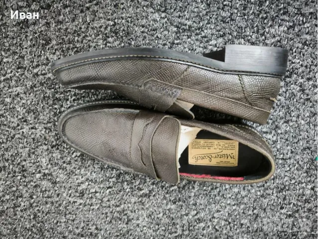 НОВИ! Scotch And Soda PREMIUM Leather loafers snake effect 44, снимка 7 - Официални обувки - 47645426