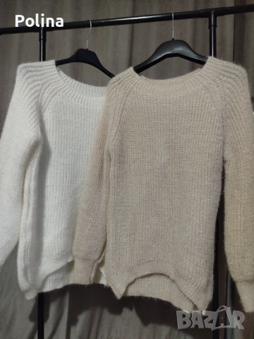 Дамска блуза с камъни, рипс, снимка 6 - Блузи с дълъг ръкав и пуловери - 52723782