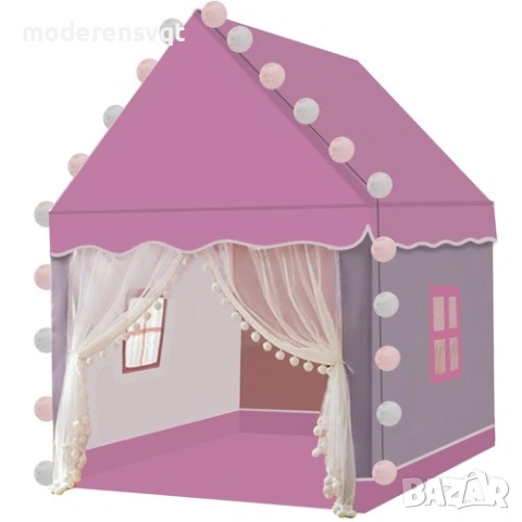 Детска палатка за игра с LED светлини, снимка 5 - Играчки за стая - 53476100