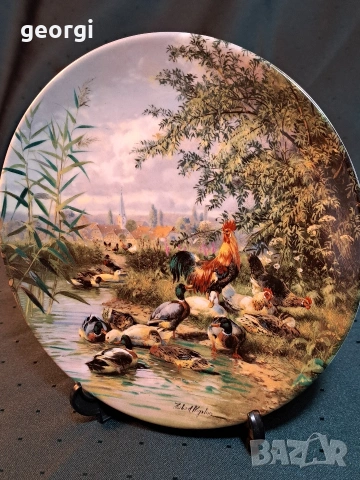 декоративна порцеланова чиния 35/1, снимка 5 - Декорация за дома - 54270418