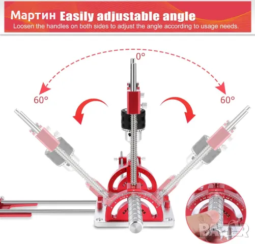 Стойка за бормашинa, Водач за бормашина ъгъл от 0° до 60°, снимка 2 - Бормашини - 48740806