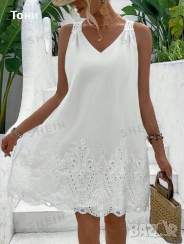 Бяла дамска рокля , снимка 15 - Рокли - 45154349