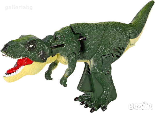 Забавна играчка динозавър T-REX, с копче за движение и звук, снимка 4 - Други - 44979848