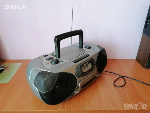 ТОП ОФЕРТА-Philips Boombox Az1202, снимка 2 - Радиокасетофони, транзистори - 51507748