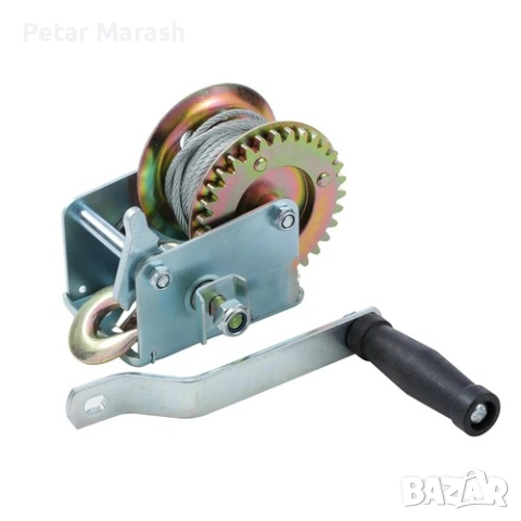 Ръчна лебедка за лодки и ремаркета KraftWorld – 1600 lbs (700 кг), 10 м въже, снимка 9 - Други инструменти - 51793048