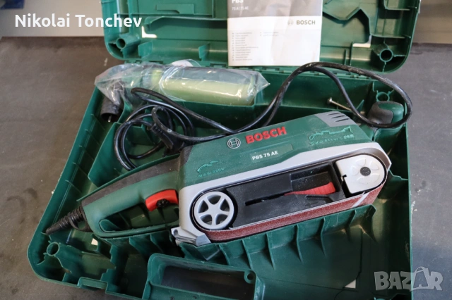 Лентов шлайф с регулиране BOSCH PBS 75 A в куфар