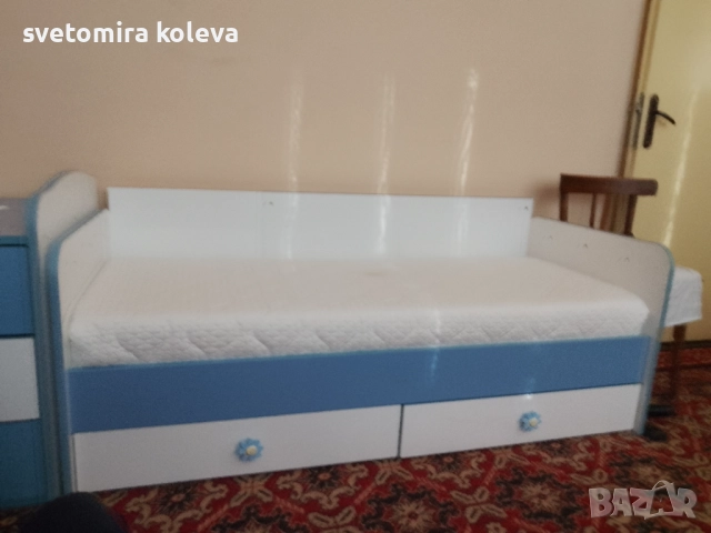 Продавам детско легло с матрак , снимка 2 - Спални и легла - 51711919