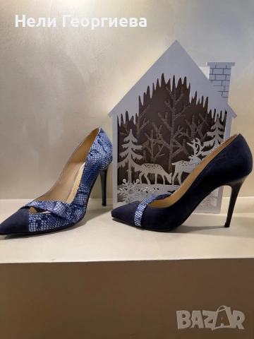 Сини елегантни обувки