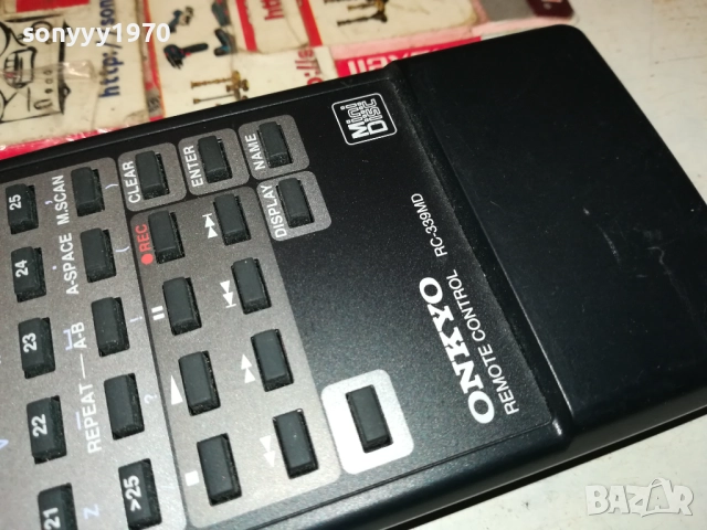 ONKYO RC-339MD MINIDISC REMOTE-ВНОС SWISS 1910252012, снимка 10 - Декове - 52110217