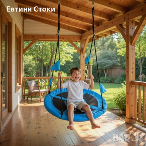 Люлка „Щъркелово гнездо“ до 150 кг, снимка 2 - Градински мебели, декорация  - 53716293