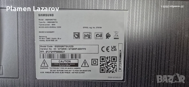 Samsung телевизор GQ50Q60TGU на части, снимка 10 - Части и Платки - 52489783