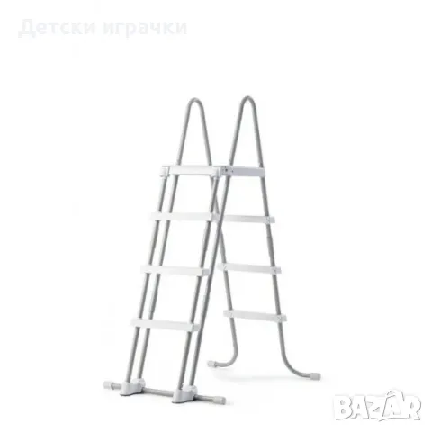 Стълба за басейни Intex, 91/132 см, стоманена конструкция, безопасна, универсална, снимка 1