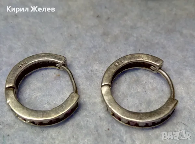 ПРЕКРАСНИ РУБИНЕНИ СРЕБЪРНИ ОБЕЦИ - АНГЛИЯ СРЕБРО 925 с ЮВЕЛИРНО ФАСЕТИРАНИ РУБИНИ 50065, снимка 5 - Обеци - 49704566