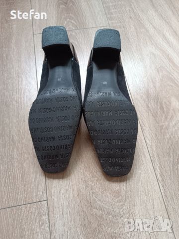 Обувки от естествена кожа Marino Costs , снимка 3 - Дамски боти - 46413221