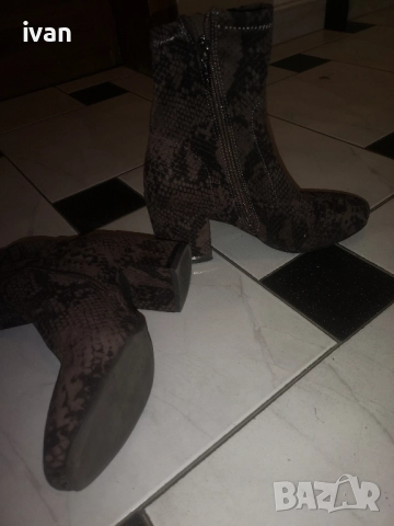 дамски официални велурени боти 37 момер, снимка 4 - Дамски боти - 51823701