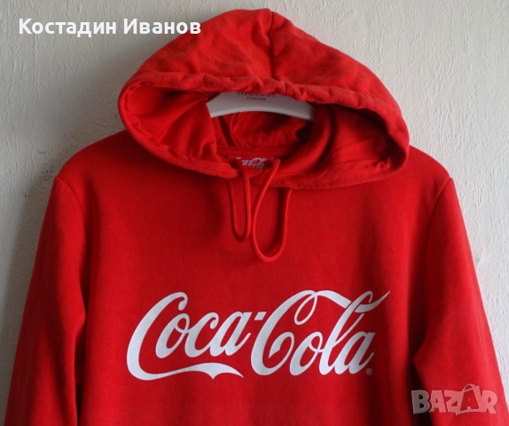 Coca Cola мъжки суичър с качулка Кока Кола