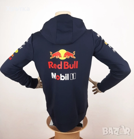 Red Bull Racing F1 Team Zip Hoodie - Оригинално мъжко горнище, снимка 11 - Спортни дрехи, екипи - 52566778