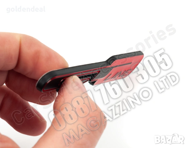 Емблема за Кия ГТ Kia GT Line Метална Черно и Черврено, снимка 3 - Аксесоари и консумативи - 53761664