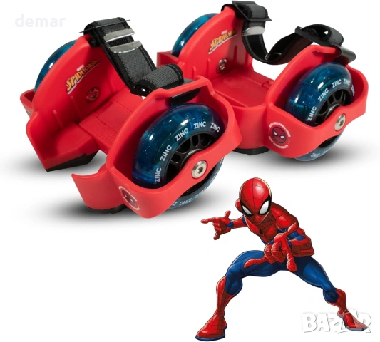 Официално лицензирани ролкови кънки Marvel Spiderman Street Gliders с цинково покритие, 5+ години