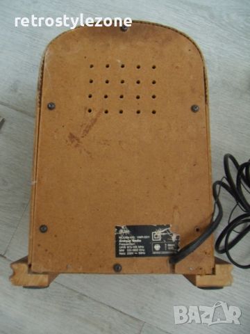 № 7613 стар радиоапарат -  Antique Radio VMR-5011 - EDUTEC  - Ретро вид  -излъчване - FM и MW - захр, снимка 6 - Други ценни предмети - 46337243